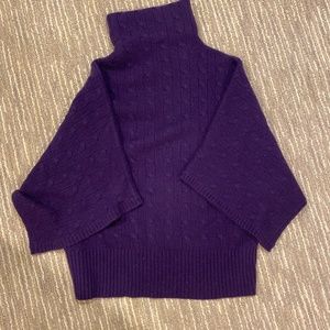 Ralph Lauren poncho cashmere sweater